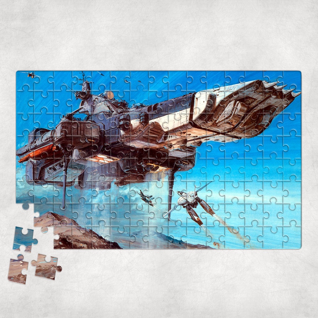 Tranh ghép hình A4, A5 Anime, xếp hình MACROSS - Mẫu 1