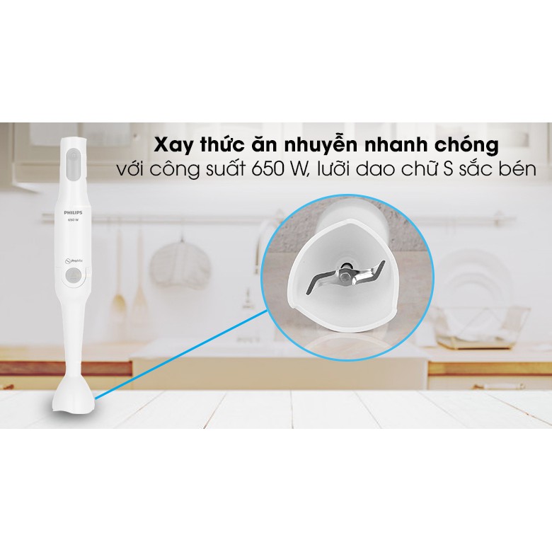 [Chính Hãng Phân Phối] Máy Xay Cầm Tay Philips ProMix HR2531/00 650W – Bảo Hành 24 Tháng