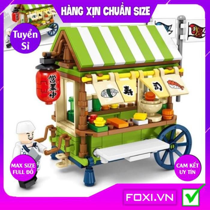 Đồ Chơi Lego Lắp Ráp Cửa Hàng Lưu Động-Trò chơi giải trí bé yêu-phát triển tư duy thông minh IQ-Xếp hình-Nhiều mẫu đẹp