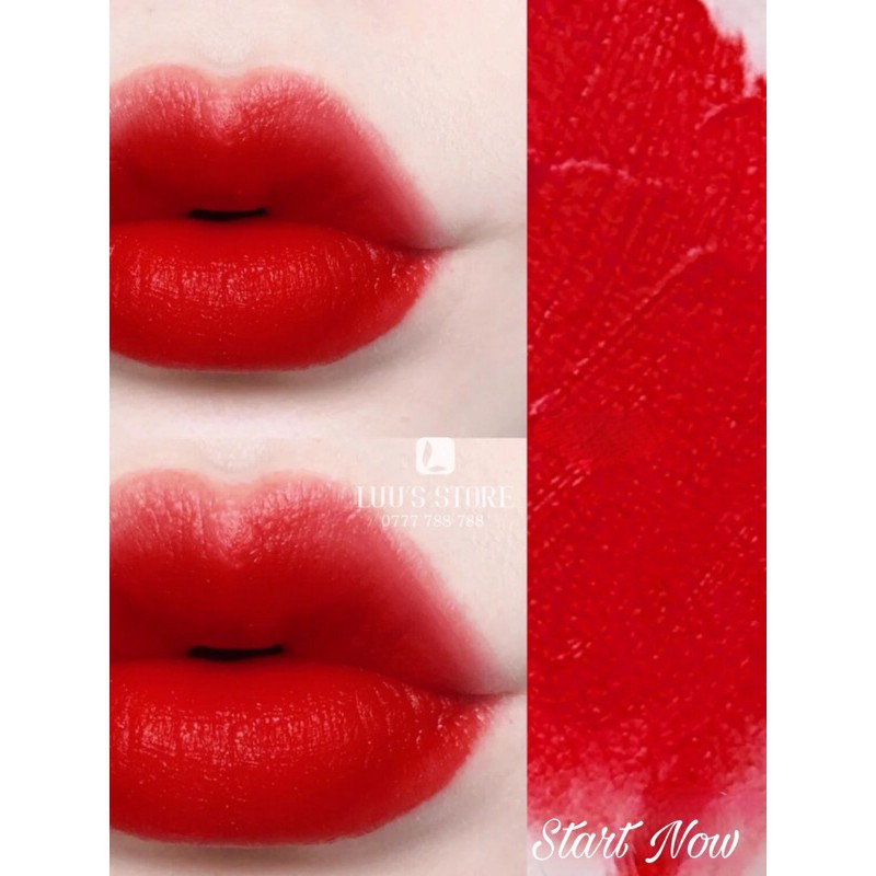 (AUTH, TEM HIDDEN TAG) Son 3CE Blurring Liquid Lip #Start Now - Đỏ Thuần Cổ Điển