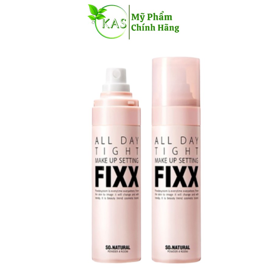 Xịt Khóa Nền Giữ Lớp Trang Điểm All Day Tight Make Up Setting Fixx 75ml Dưỡng Ẩm Bắt Sáng Nhập Khẩu Chính Hãng Hàn Quốc