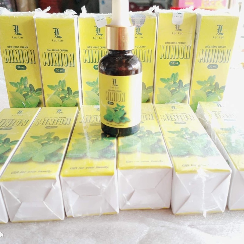 Dầu húng chanh MINION 30ml chiết Lạnh tự nhiên hỗ trợ phòng ngừa ho khàn, sổ mũi cho trẻ