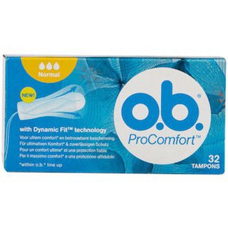 Set 32 Miếng Băng Vệ Sinh TAMPON Cỡ trung bình O.B YELLOW PROComfort
