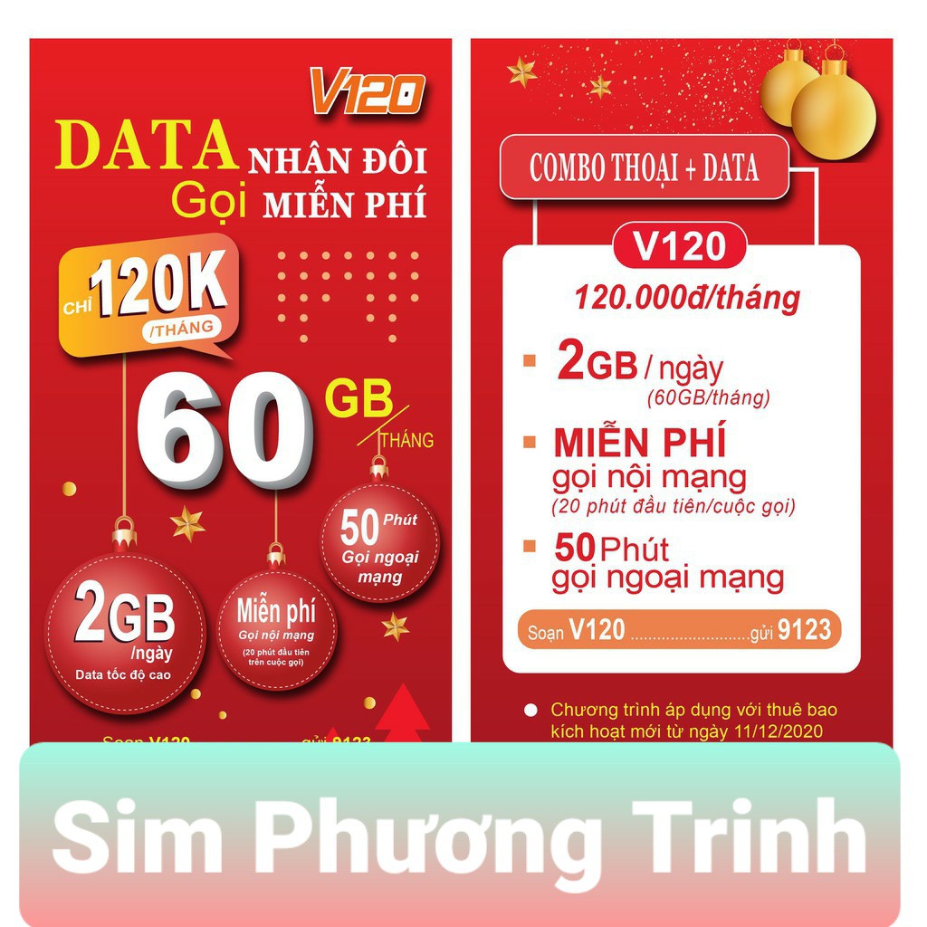 Sim 4G Viettel trọn gói 360GB/6Tháng và miễn phí gọi nội mạng