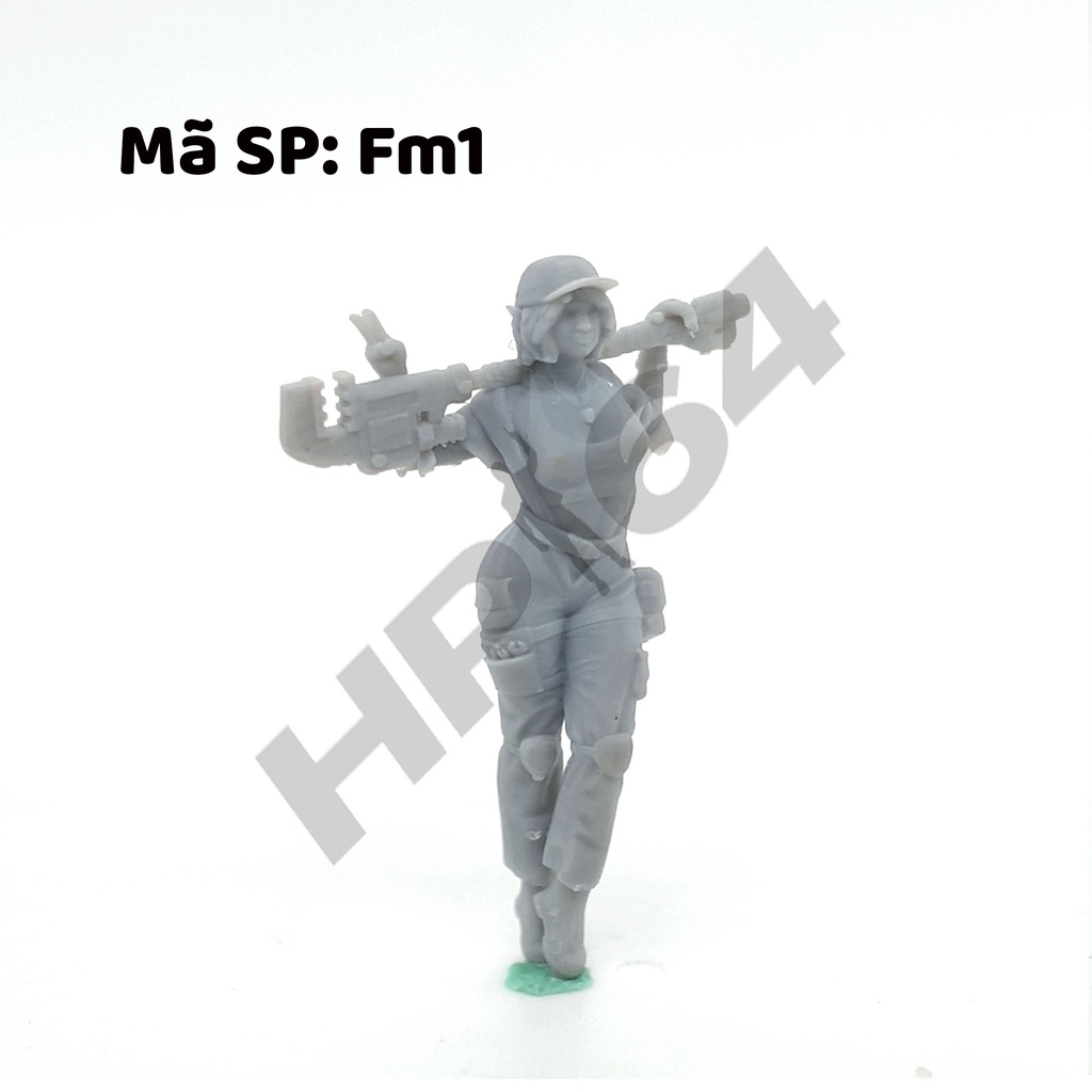 Mô hình nhân vật thô chưa sơn tỉ lệ 1/64 Mechanic