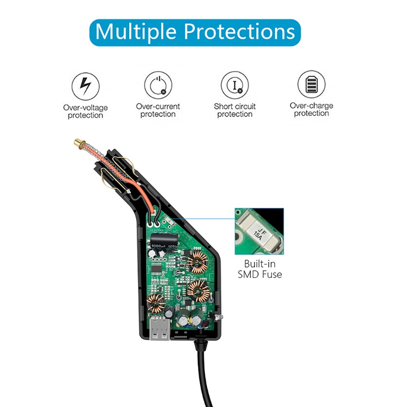 Bộ Sạc Xe Hơi zzz 3 Trong 1 Điều Khiển Từ Xa Cho D-JI FPV Combo