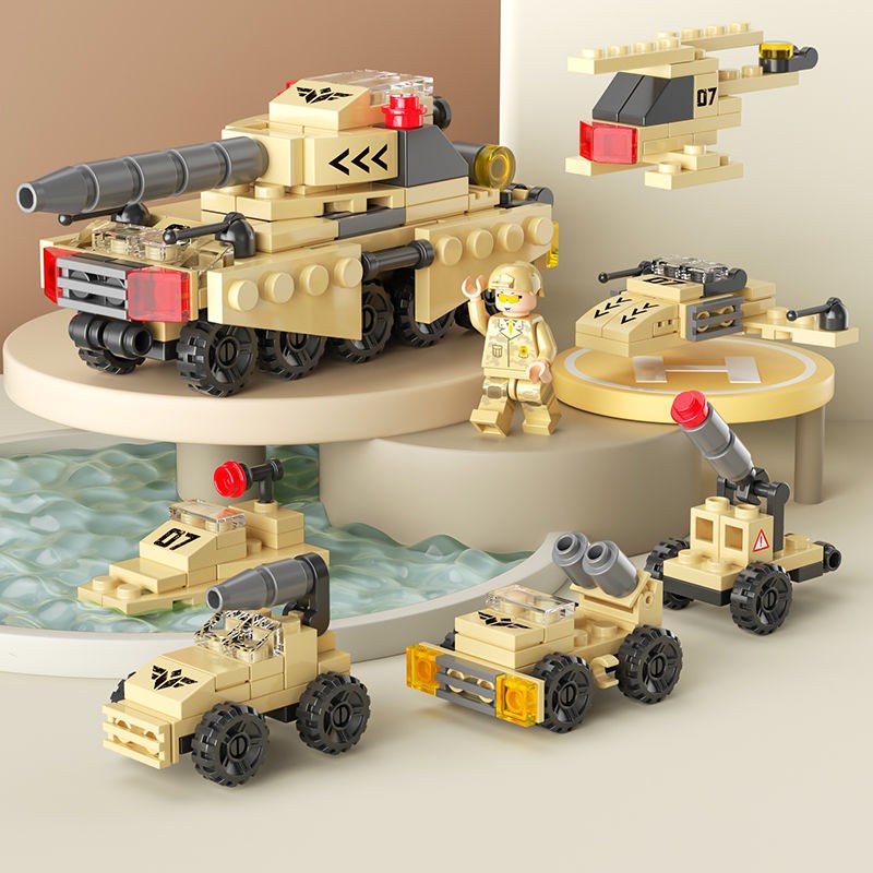 Máy bay trực thăng khối xây dựng 6 trong 1 Swat Tương thích với Máy bay trực thăng Lego Máy bay quân sự Lắp ráp mô hình Câu đố Cậu bé Đồ chơi Quà tặng trẻ em
