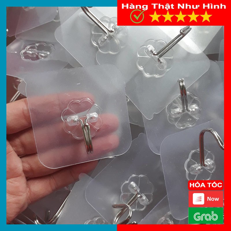 Combo 10 Móc Treo Đồ Dán Tường Siêu Chắc Chịu Lực 5-9kg Thoải Mái - MTDDT