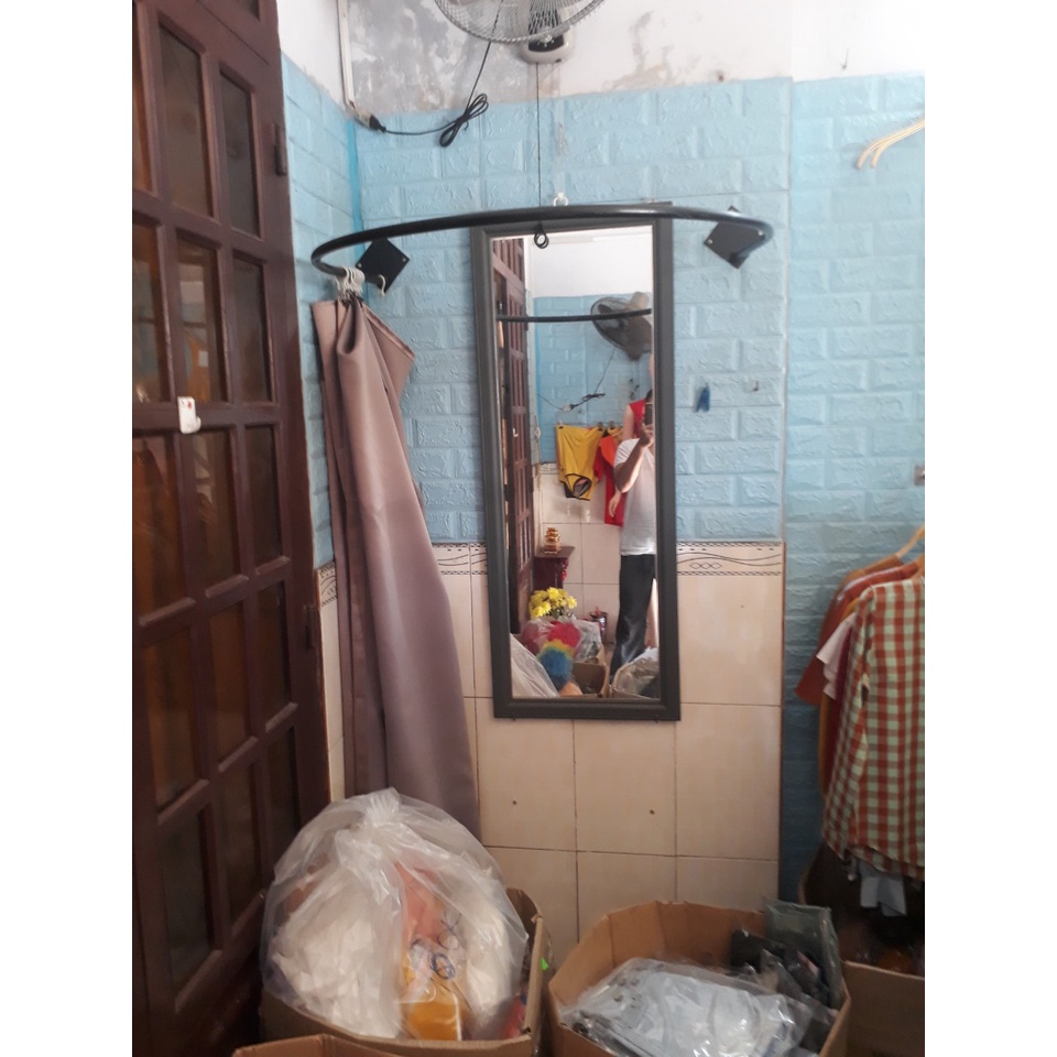 Vòng thử đồ đủ loại [FREE SHIP-RẺ] dùng thay quần áo-chất liệu inox và sắt sơn tỉnh điện-dễ tháo lắp và vận chuyển