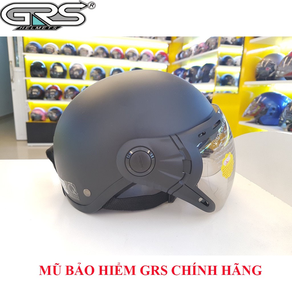 Mũ bảo hiểm nửa đầu GRS A33K nhiều màu [ Chính Hãng ]