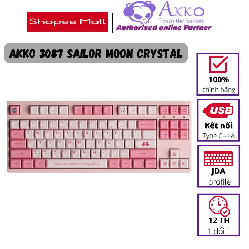 Bàn phím cơ AKKO 3087 Sailor Moon Crystal