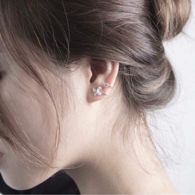 Bông tai bạc nguyên chất ,giá cực sốc