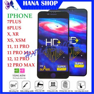 ⭐KHUYẾN MÃI⭐ Kính Cường Lực iphone 7plus/8plus /X/XR/XS/XS MAX/11/11PRO/ 11 PRO MAX /12 /12PRO /12 PRO MAX - Phủ NaNo HD