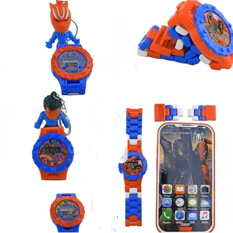 Đồng hồ lego kèm điện thoại iphone siêu xinh cho bé trai - bé gái