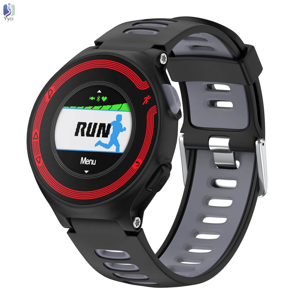 Dây Đeo Thay Thế Chất Liệu Silicon Thiết Kế Nhiều Lỗ Cho Garmin Forerunner 735xt/220/230/235/620/630 Vn