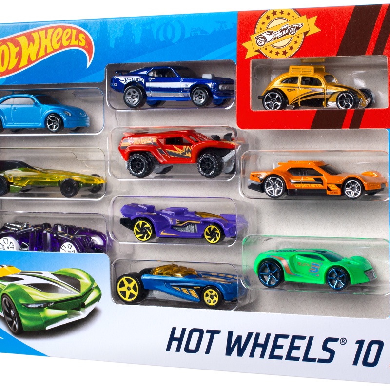 Mô Hình Đồ Chơi Hot Wheels Bộ 10 Siêu Xe 54886 - Giao hàng ngẫu nhiên