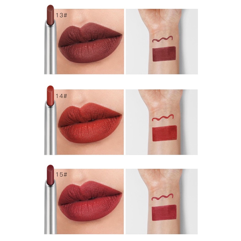 Bút Kẻ Viền Môi Kiêm Phấn Mắt / Son Môi Màu Lì Dễ Trang Điểm