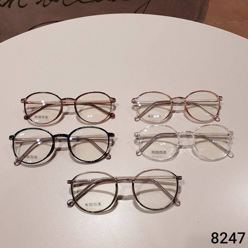 Gọng kính cận Nam Nữ dáng tròn V8247 - gọng cốt kim loại - Kính thời trang hàn quốc 0 độ + Nhận cắt cận viễn loạn | BigBuy360 - bigbuy360.vn