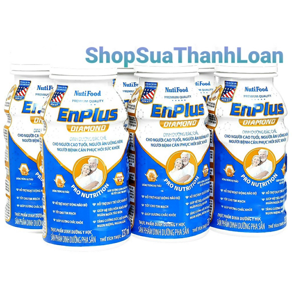 Sữa bột Enplus Diamond 237ml lốc 6 chai