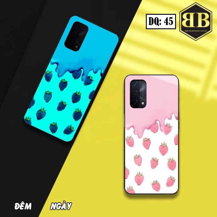 Ốp lưng kính Dạ Quang Oppo A74 4G / F19 phát sáng trong đêm đẹp-lạ