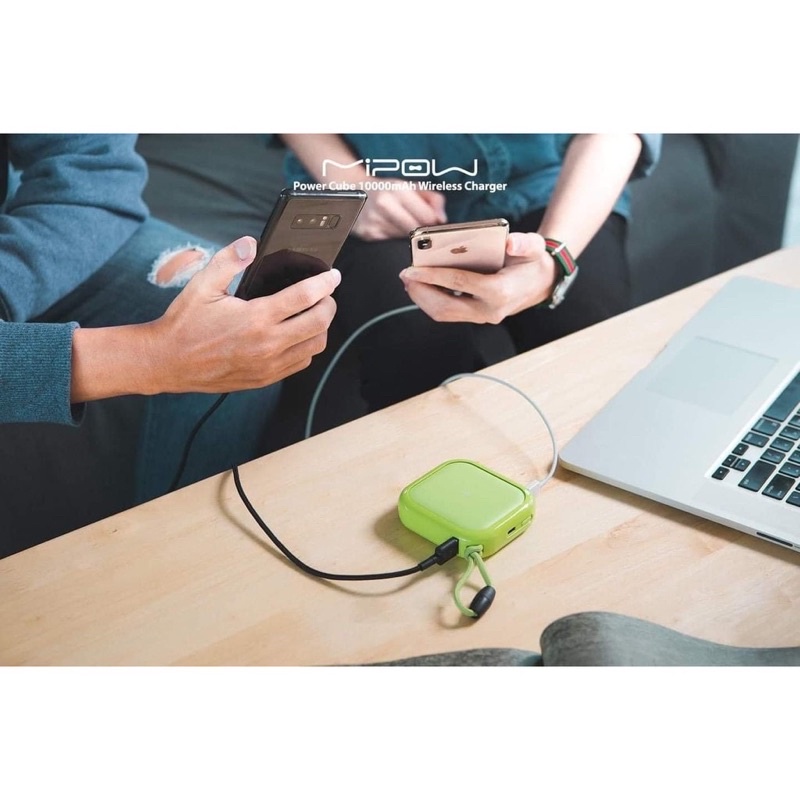 Sạc dự phòng không dây MiPOW 𝗖𝘂𝗯𝗲 𝗫 10.000mAh
