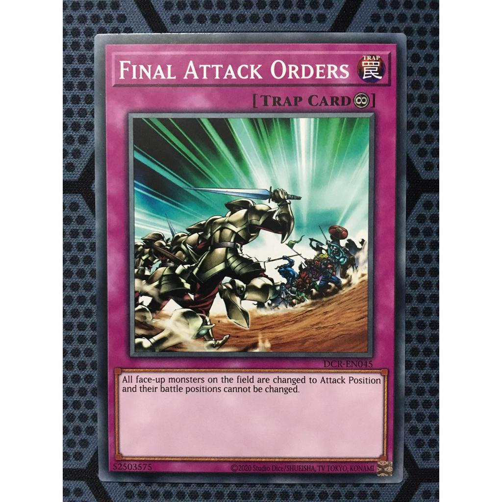 Bài yugioh thời đầu duel monster - Final Attack Orders - DCR-EN045 - Common Unlimited