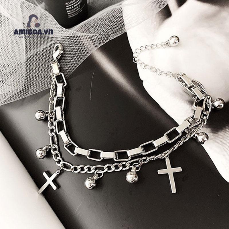 Vòng Đeo Tay Nhiều Lớp Bằng Kim Loại Thời Trang Cổ Điển Dành Cho Nữ