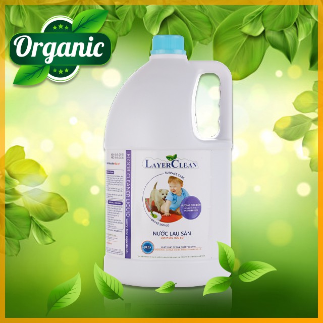 [HOT SALE] Nước Giặt Quần Áo Hữu Cơ Organic Layer Clean 5L Hương Gió Biển Không Hại Da Tay, Mềm Vải, Hương Thơm Dễ Chịu