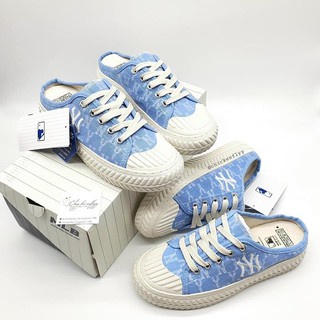 Sục Nữ MLB, Sục NY Thêu, Giày Đạp Gót Đầy Đủ Màu Trắng, Đen, Xanh Hàng Cao Cấp Full Box + Bill | BigBuy360 - bigbuy360.vn