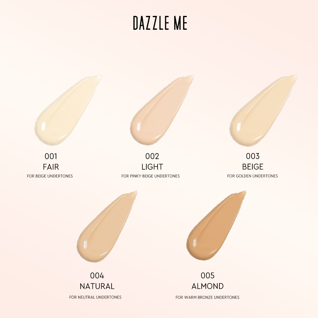 Kem Nền Dazzle Me Siêu Che Phủ Giữ Ẩm Lâu Dài Kiểm Soát Dầu 35ml