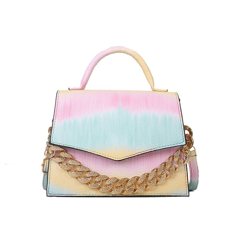 One Túi Đeo Chéo Hình Vuông Nhỏ Màu Gradient Phong Cách Hàn Quốc Đơn Giản NB00081