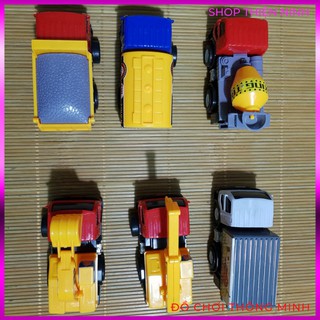 Bộ 6 chiếc xe công trình bánh đà