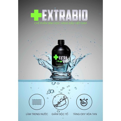 Men Vi Sinh Extra Bio 500ml - Chế Phẩm Xử Lý Nước Cho Hồ Cá