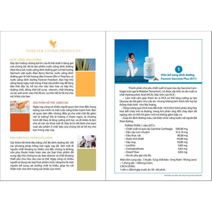 VIÊN GIẢM CÂN Forever Garcinia Plus #071flp. 70 viên/lọ.