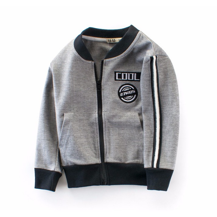 Áo khoác nỉ Bomber chữ COOL cho bé trai 2-7 tuổi phong cách hàn quốc - candy house