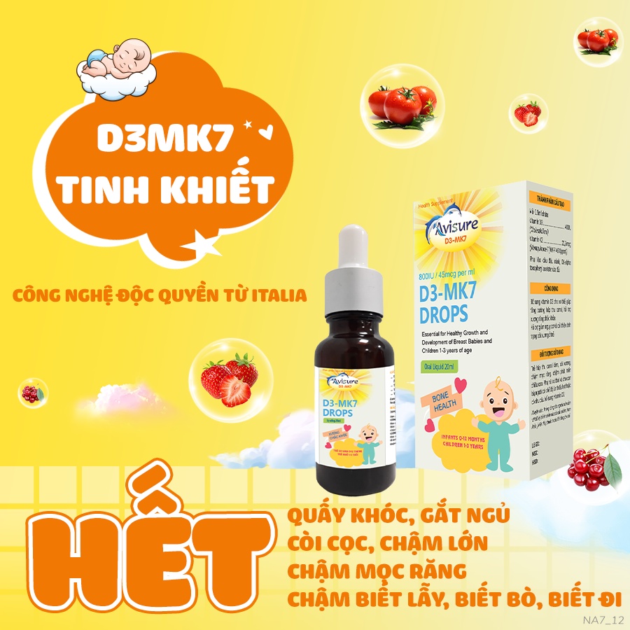 Avisure D3MK7 tinh khiết tự nhiên cho bé 10ml