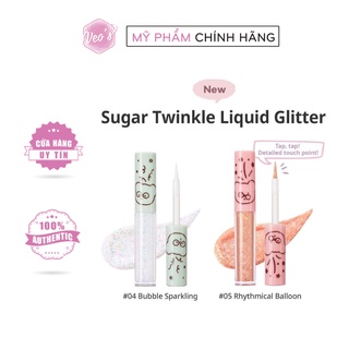 Nhũ Mắt Kim Tuyến Dạng Lỏng Peripera X Teteum Sugar Twinkle Liquid Glitter 1.9g