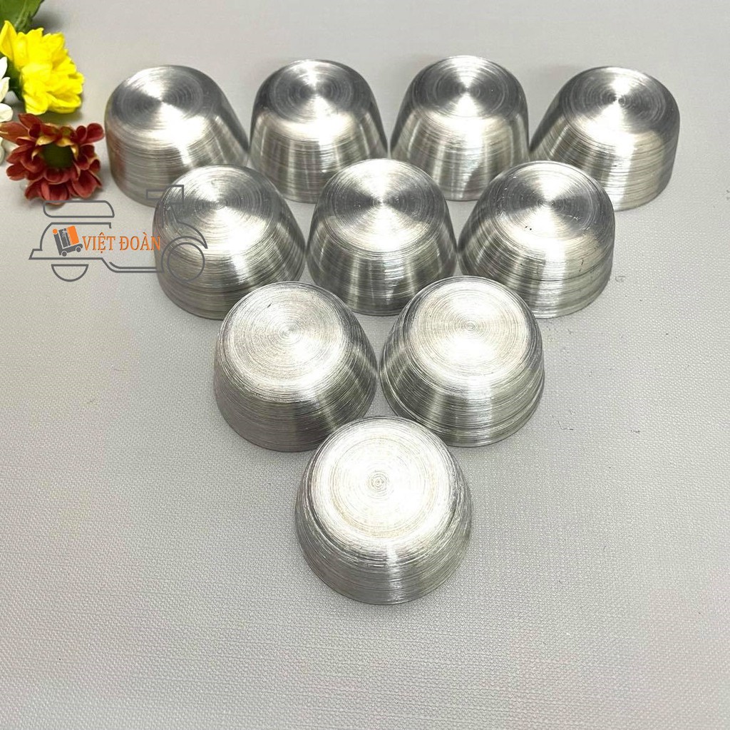 Khuôn NHÔM LÀM BÁNH BÒ BÔNG,  bánh bò , da lợn  4.2 x 2,5cm- Combo 5, 10 khuôn - Dụng cụ nhà bếp, làm bánh
