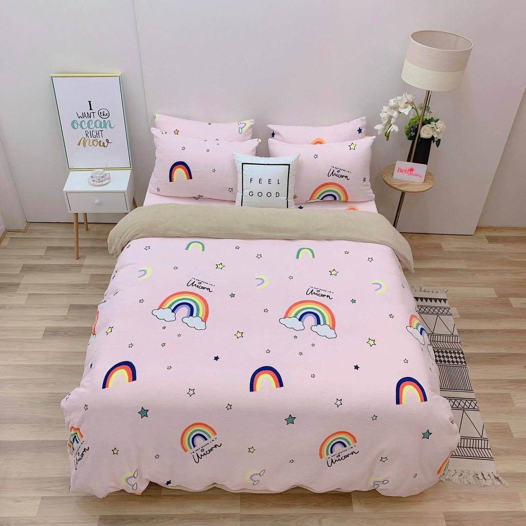Bộ Chăn Ga Gối Nhung ( Ảnh shop tự chụp )