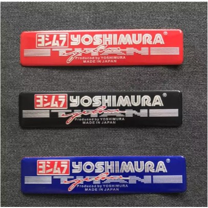 TEM NHÔM TRANG TRÍ XE MÁY LOGO YOSHIMURA JAPAN ĐỘC ĐÁO KEO 3M SIÊU DÍNH CHỐNG NƯỚC