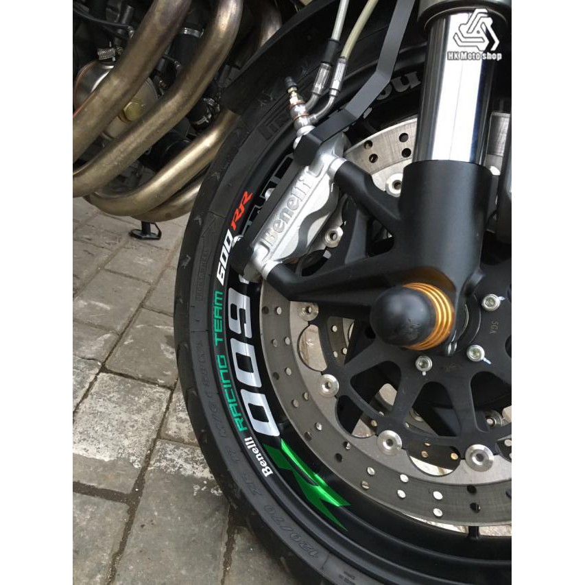 Miếng Dán Trang Trí Vành Bánh Xe Mô Tô Benelli Tnt600r