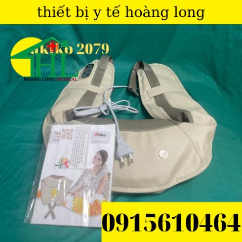 Đai Massage Đấm Lưng Vai Cổ Gáy Akiko - Nhật Bản, Bảo Hành 12 Tháng