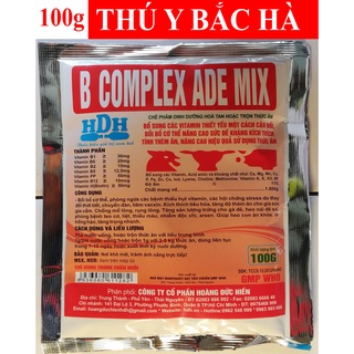 1 gói b complex ade mix 100g bổ sung các vitamin, kích thích tính thèm ăn