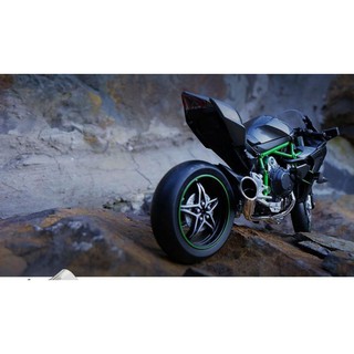 Mô hình xe mô tô Kawasaki Ninja H2R Màu đen Tỉ lệ 1:12 Maisto
