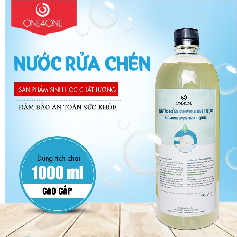 Nước rửa chén sinh học Minh Hồng One4One 1L