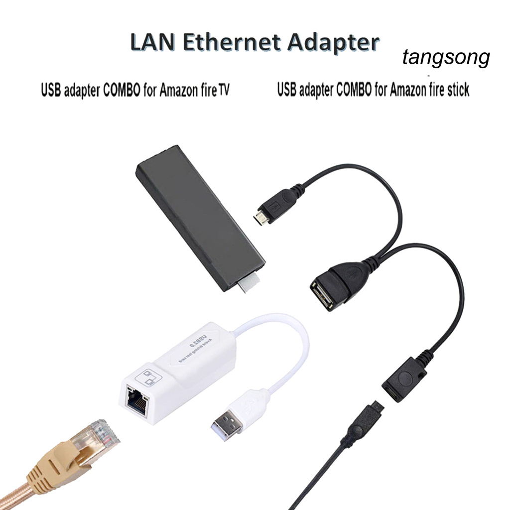 Bộ Kết Nối Mạng Ethernet Ts-Lan Dành Cho Amazon Fire Tv 3 / Stick Gen 2
