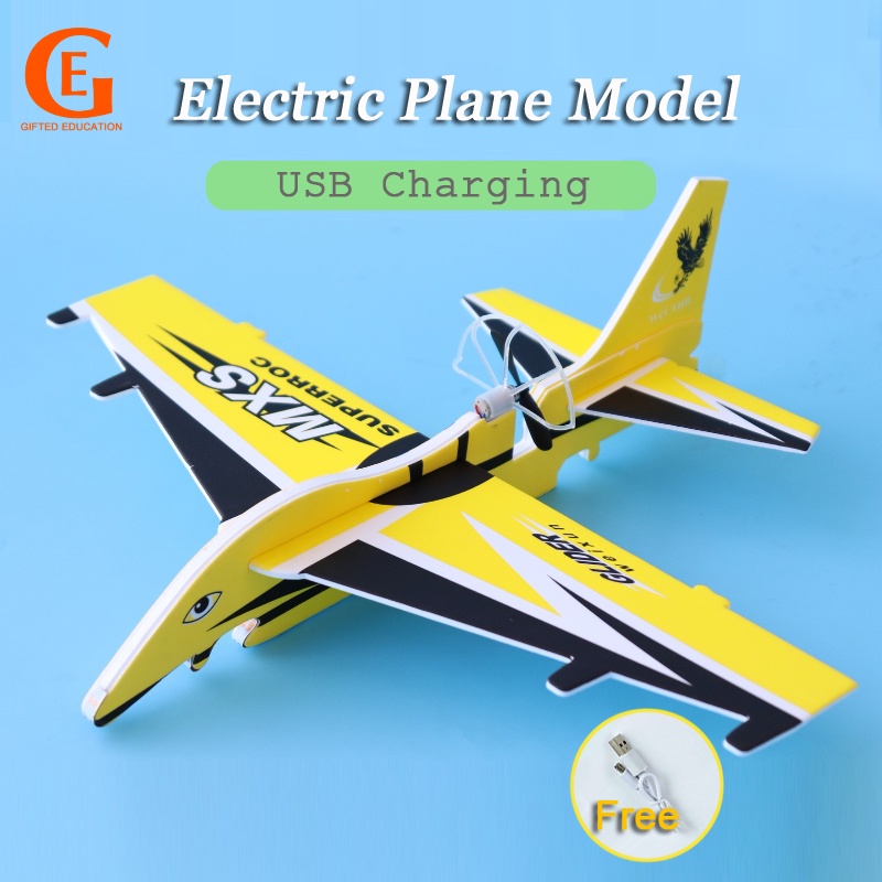 Máy Bay Xốp Đồ Chơi Có Đèn Sạc USB