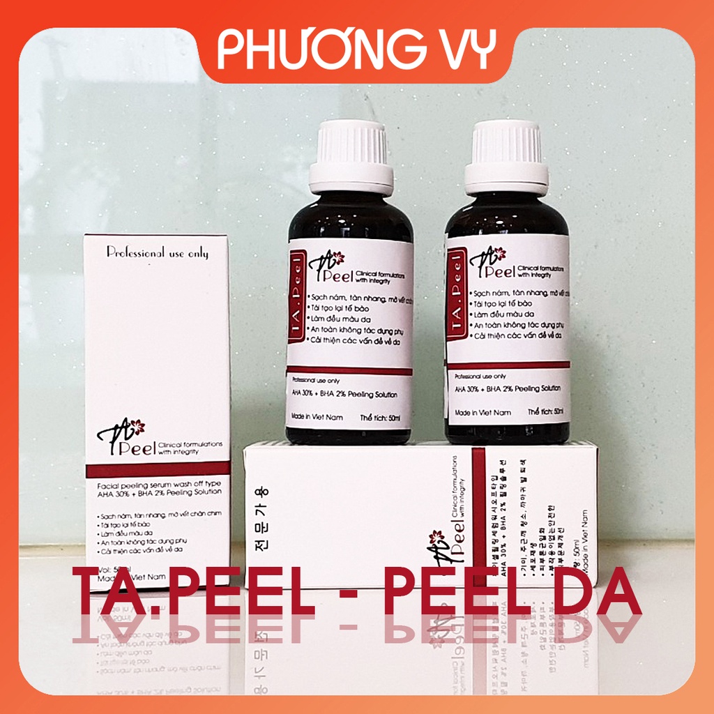 [CHÍNH HÃNG] TA Peel, tinh chất tái tạo da, tẩy da, căng mịn sáng bóng, làm trắng da, peel da.