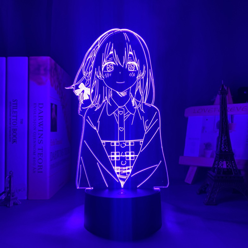 Đèn Ngủ Led 3d Hình Nhân Vật Hoạt Hình Kanojo Okarishimasu Sumi Sakurasawa