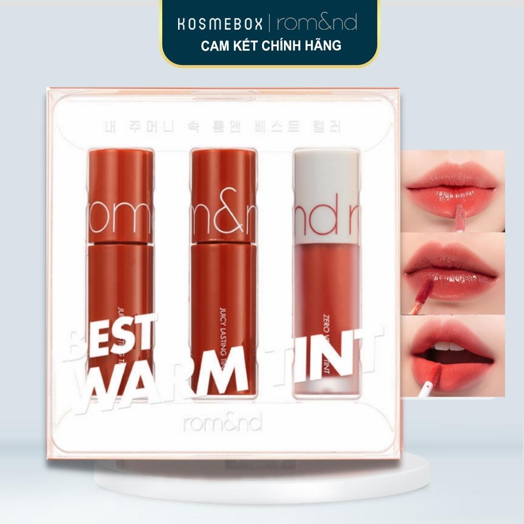 Set 03 Son Mini Siêu Lì Romand Best Tint Edition 62,4g